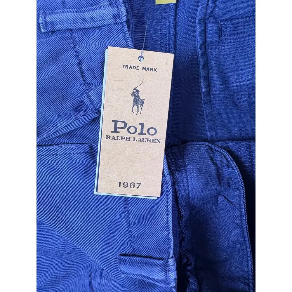 Polo Ralph Lauren Girls Size 14 Chino Shorts Nantucket Navy Blue NWT